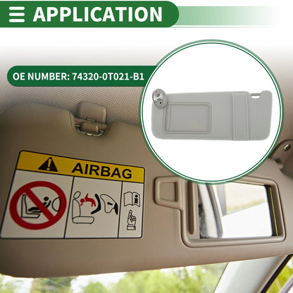 Car Sun Visor for Toyota Venza 2009-2015 with Mirror (2009-2015)