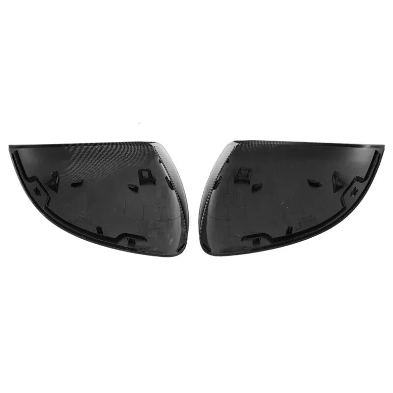 2 x Carbon Black Side Rearview Mirror Covers for Benz C S Class W206 W223 (2022+)
