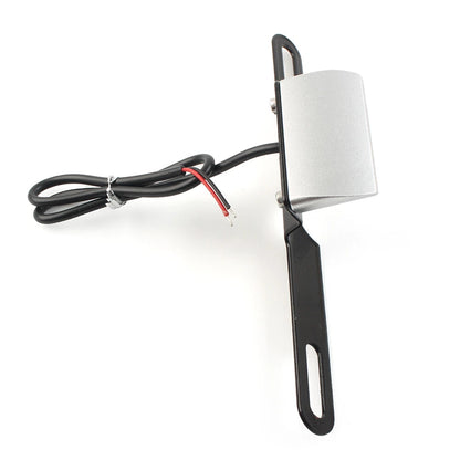 LED Brake Tail Light License Plate Mount Holder Bracket for Motorcycle Silver