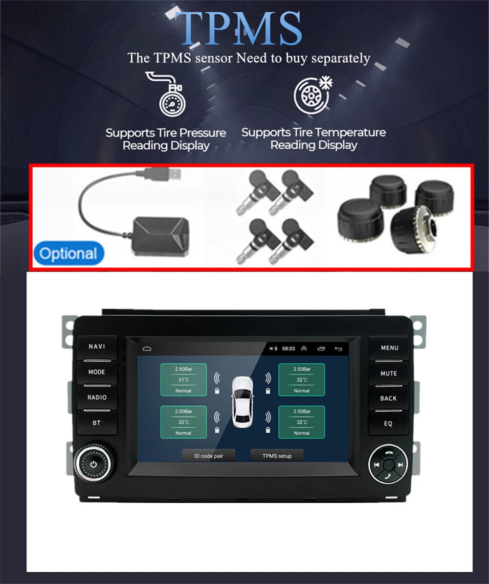 7" Android Stereo GPS Navigation for Benz Smart Fortwo (2005-2010)