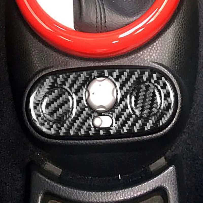 Carbon Fiber Side Mirror Adjust Buttons Cover Trim For Mini Cooper R53 2005-2006