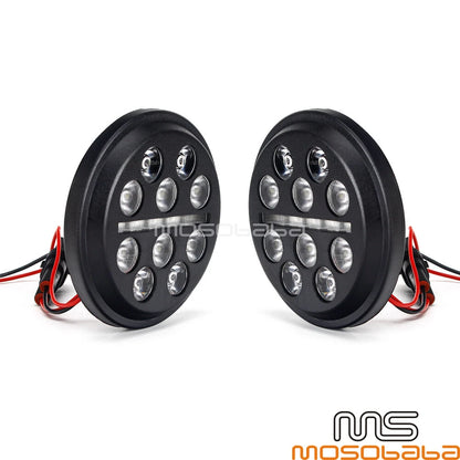 4.5" LED Fog Lights for Harley Dyna Sportster Softail Touring Forty Eight (2006-2023)