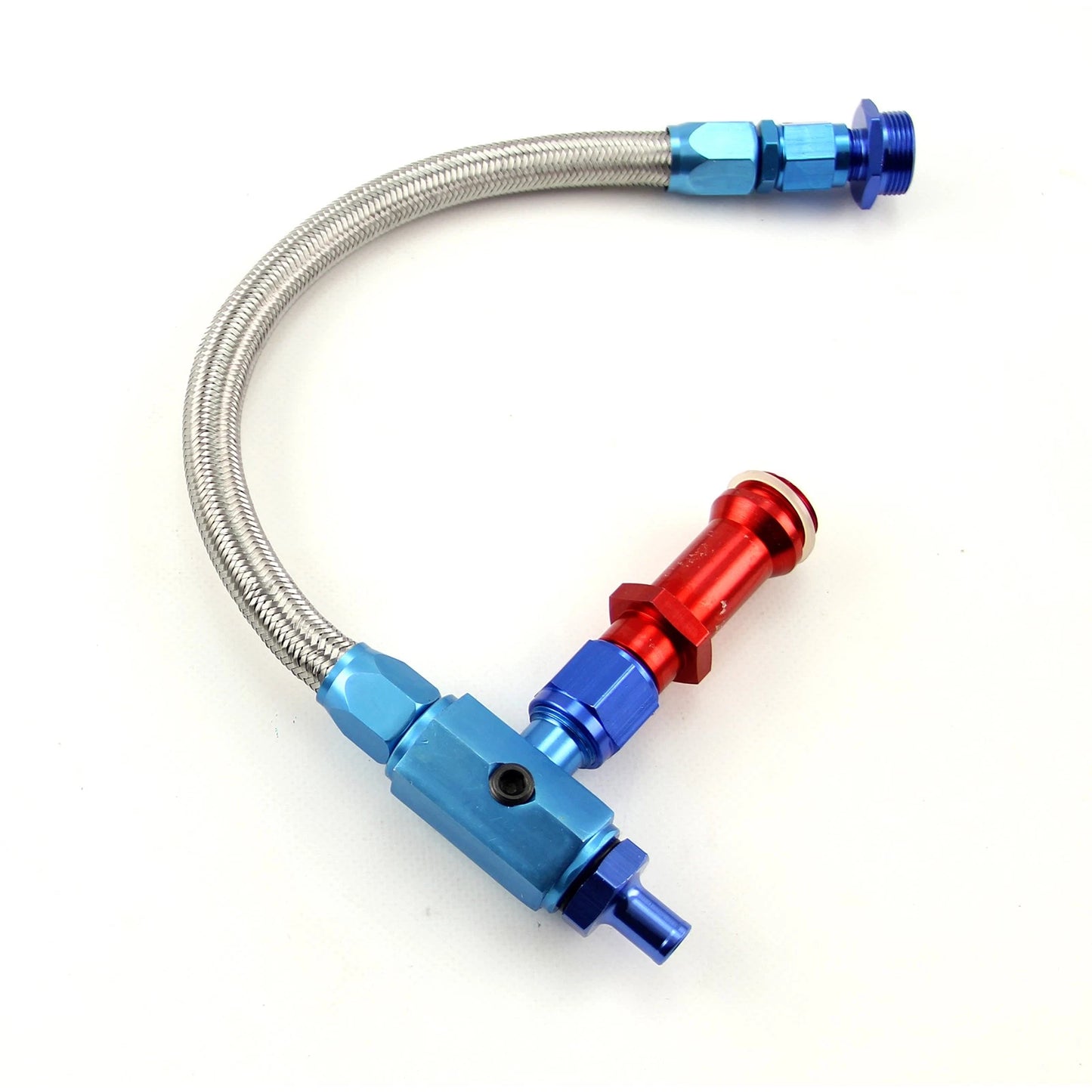 Braided Carburetor Fuel Inlet Line for Holley (7/8-20)