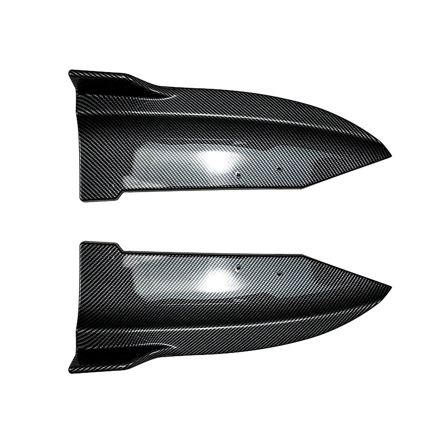 2 x Carbon Look Rear Bumper Side Spoiler Covers for BMW X6 G06 (2020-2022)