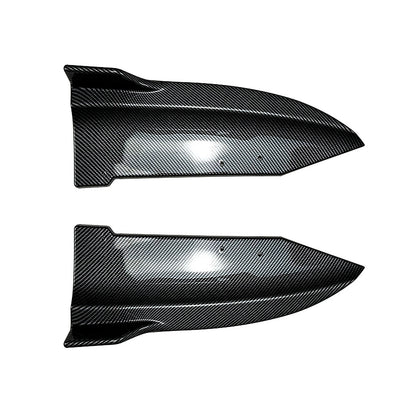 2 x Carbon Look Rear Bumper Side Spoiler Covers for BMW X6 G06 (2020-2022)