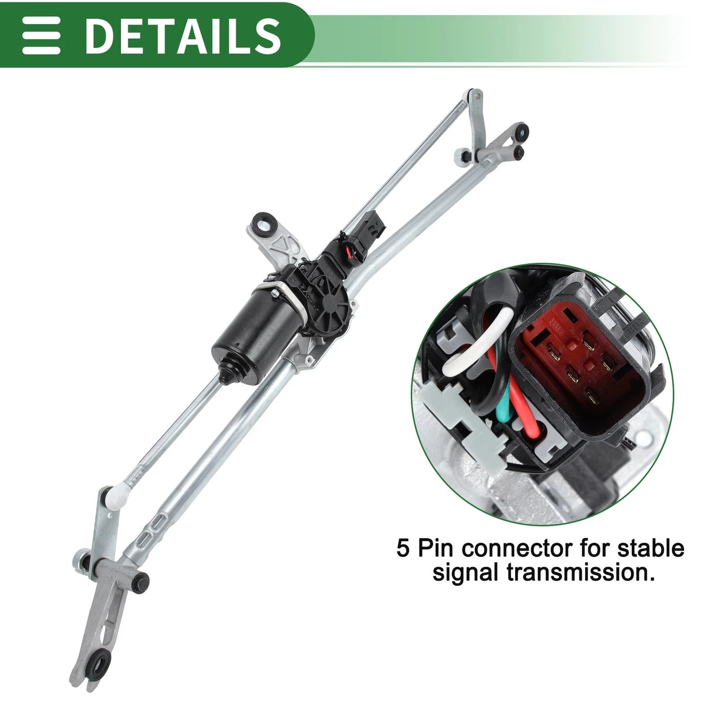 Front Windshield Wiper Motor Linkage Assembly for Dodge Ram 1500