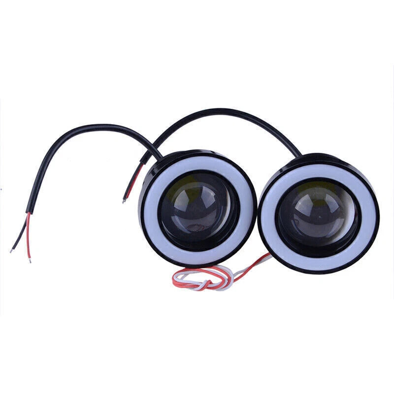 3.5in Angel Eye White Halo Ring LED Fog Lights