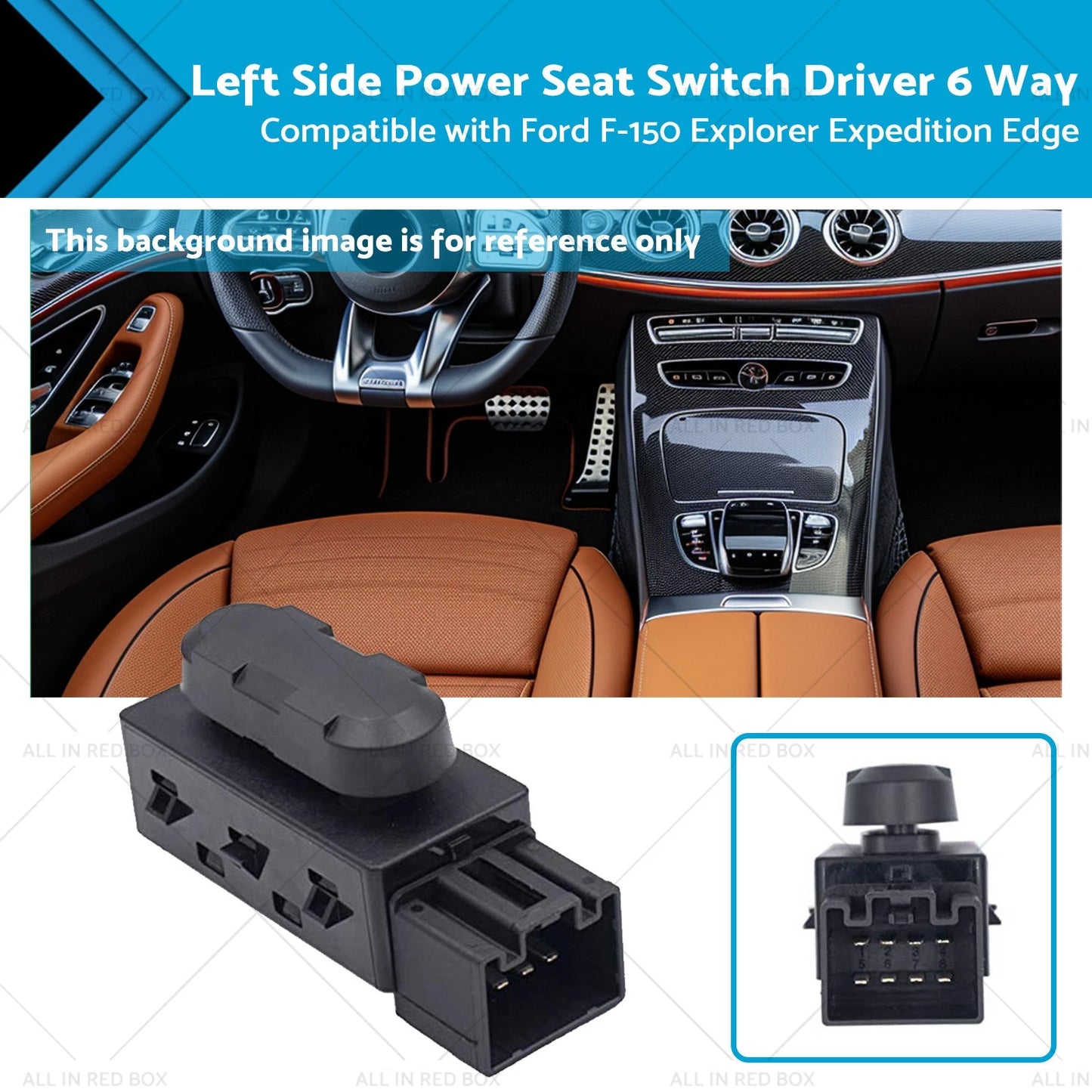 6 Way Left Side Power Seat Switch for Ford Explorer (2006-2010)