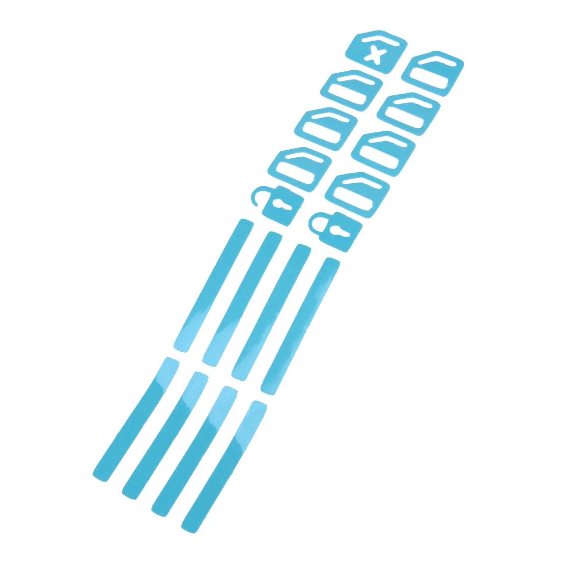 Luminous Blue Door Window Switch Sticker Decal for Universal Cars