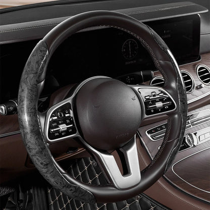 Non-Slip Wood Grain Steering Wheel Covers for Universal Cars