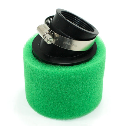 37mm 38mm Bent Angled Foam Air Filter Pod for PIT Quad Dirt Bike ATV Buggy
