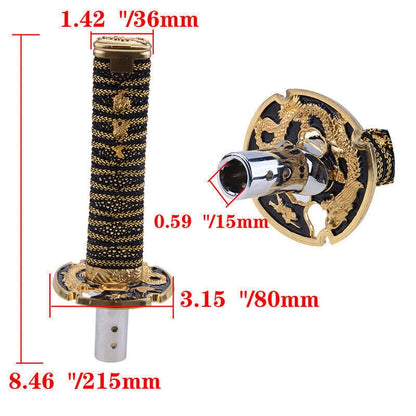 15cm Samurai Sword Shift Knob for Universal Shifter with 3 Adapters