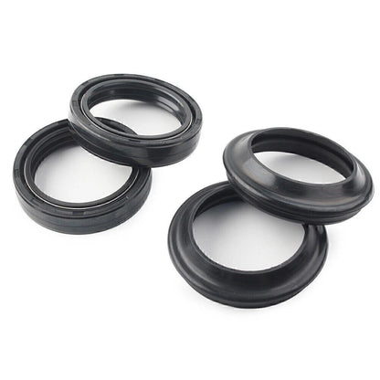 4 x Black Oil Seals Dust Seals for Front Fork Damper Shock Absorber (All Years)