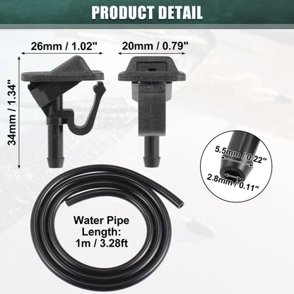 Car Windshield Washer Nozzle Set for Jeep (2018-2023)