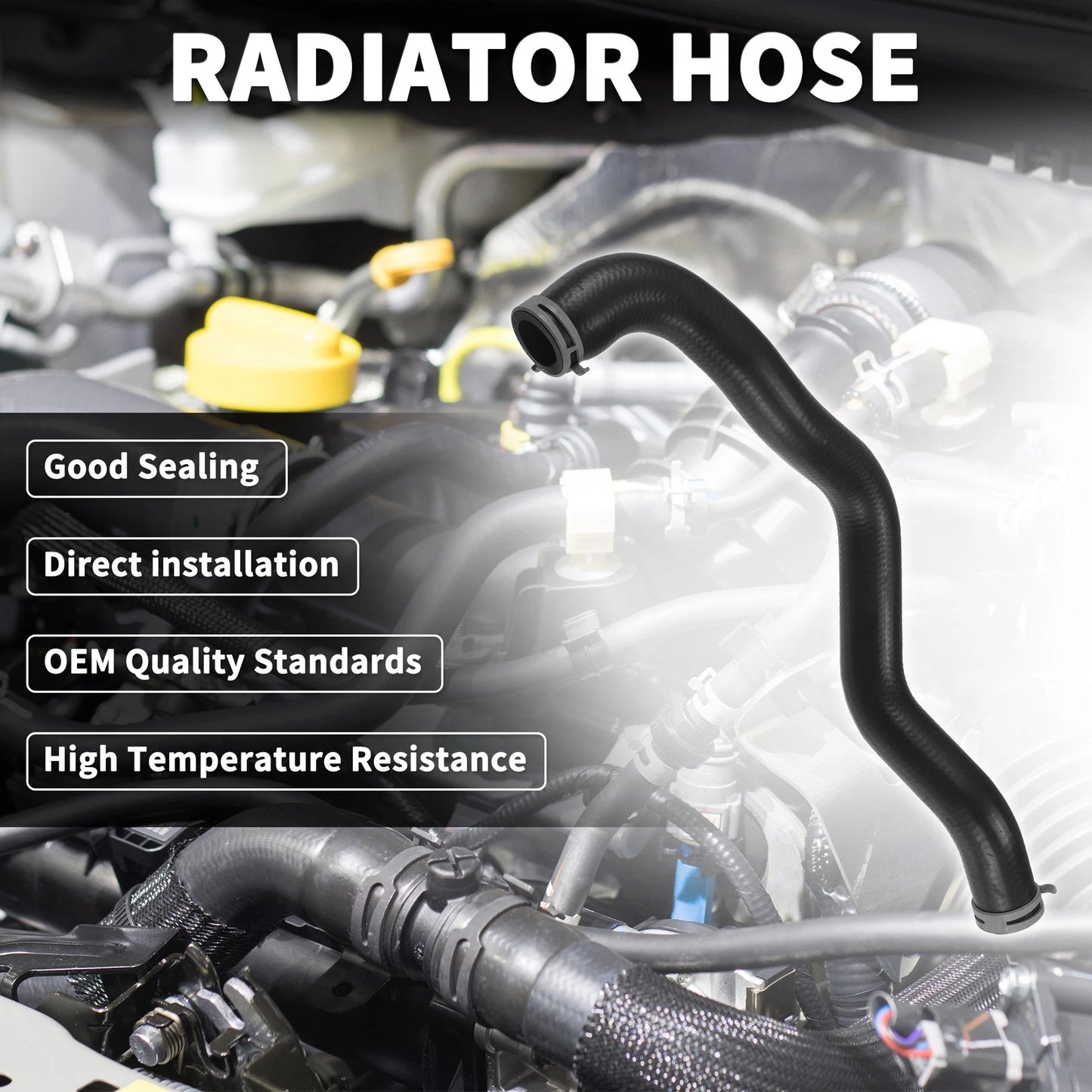 Radiator Hose for Ford Fiesta 2008-2023 - Engine HVAC Heater Hose