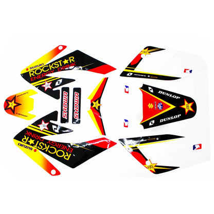Decals Graphics Sticker Kit for CRF70 Style Fairing Dirt Bike