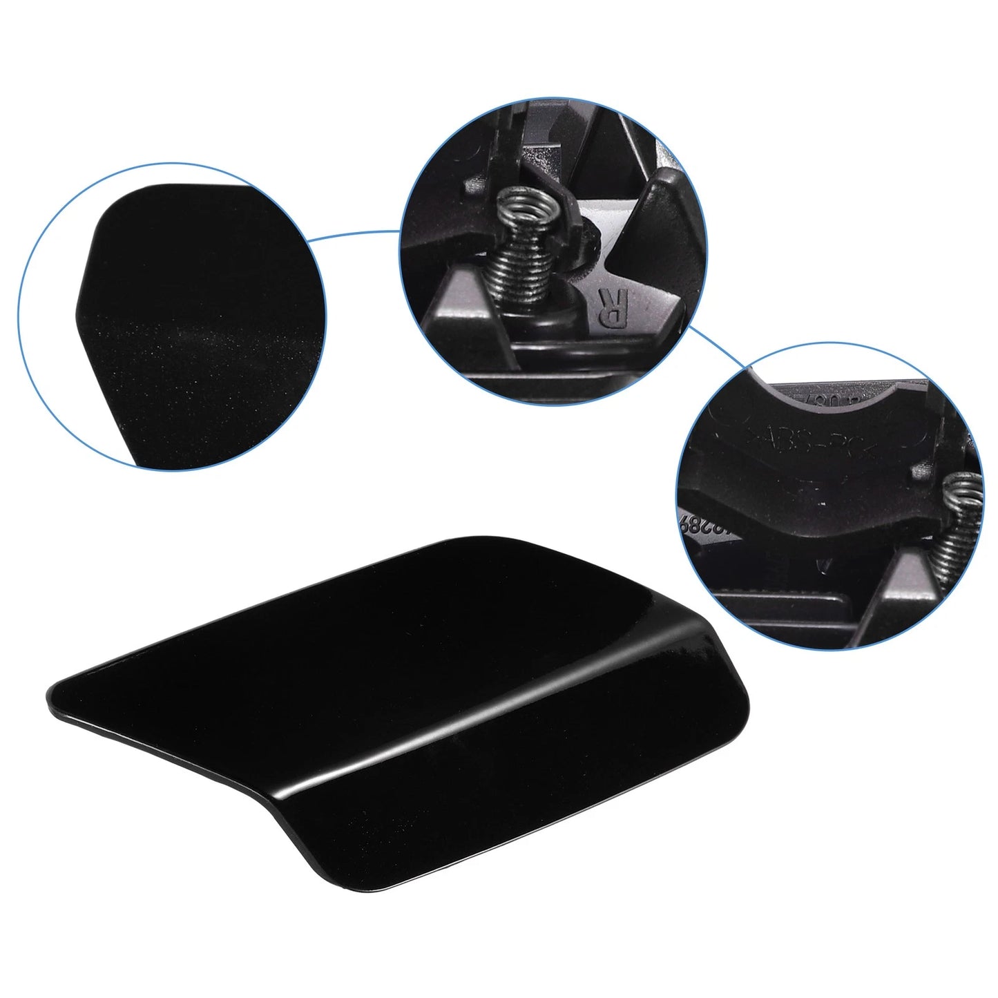 Headlight Washer Nozzle Cover Cap Black for BMW 328i (2011-2013)