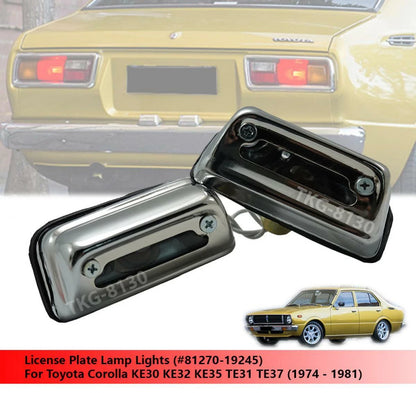License Plate Light for Toyota Corolla KE30 KE32 KE35 TE31 TE37 (1970-1982)