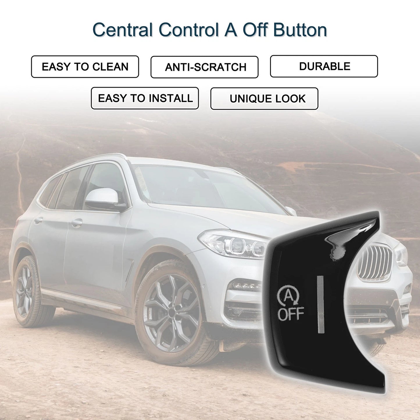 Central Control A Off Button for BMW X3 X4 X5 X6 (2010-2020)