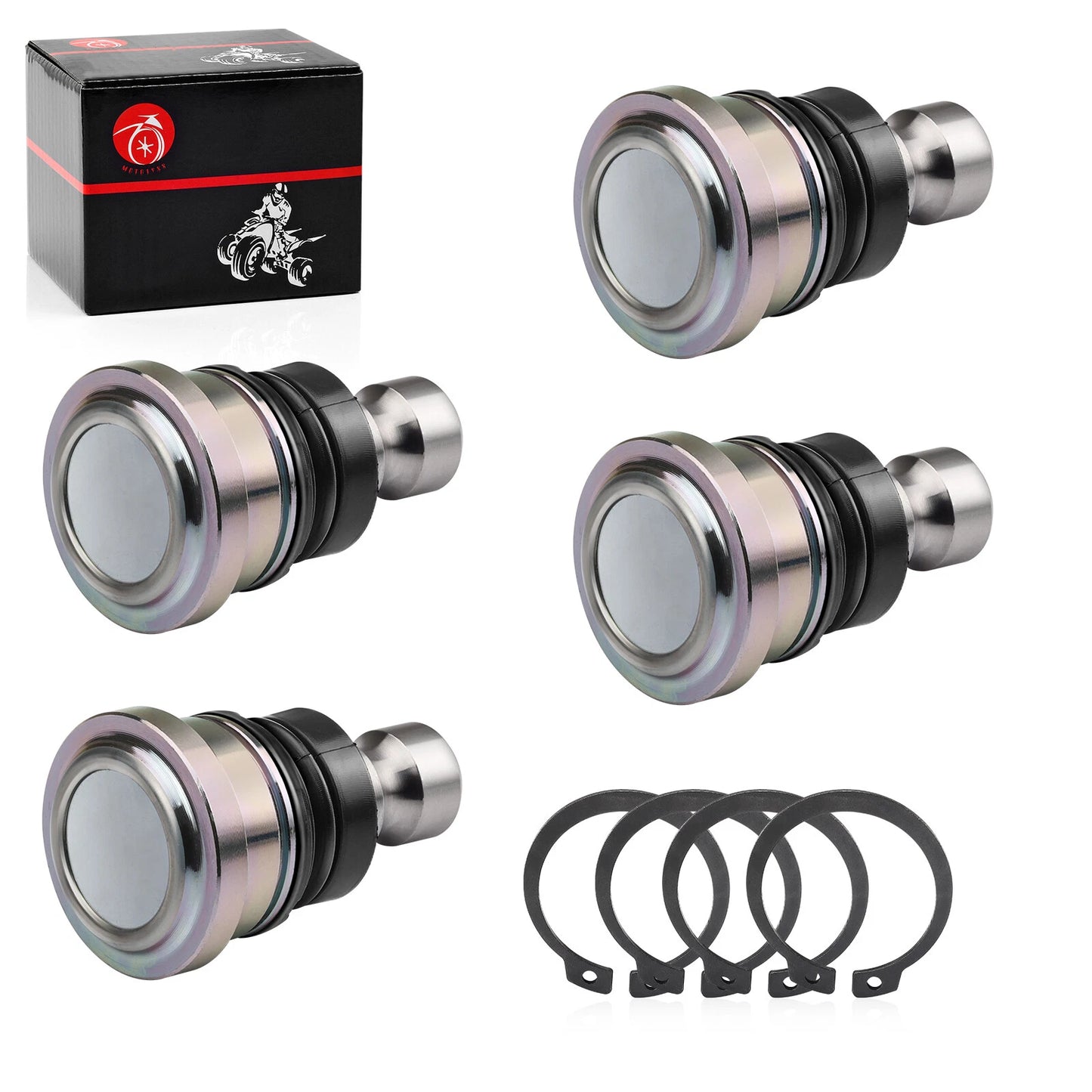 4Pcs Upper/Lower Front Ball Joint for Polaris RZR XP1000/XP4 1000 (2014–2022)