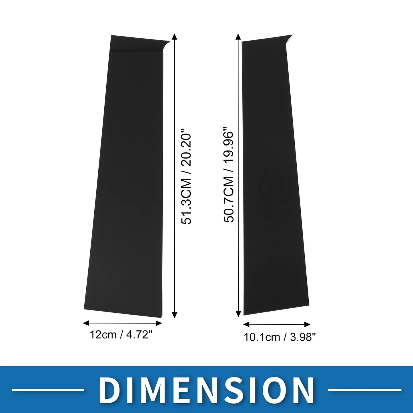 4 x Door Pillar Window Trim for Toyota Tundra (2022–2023)
