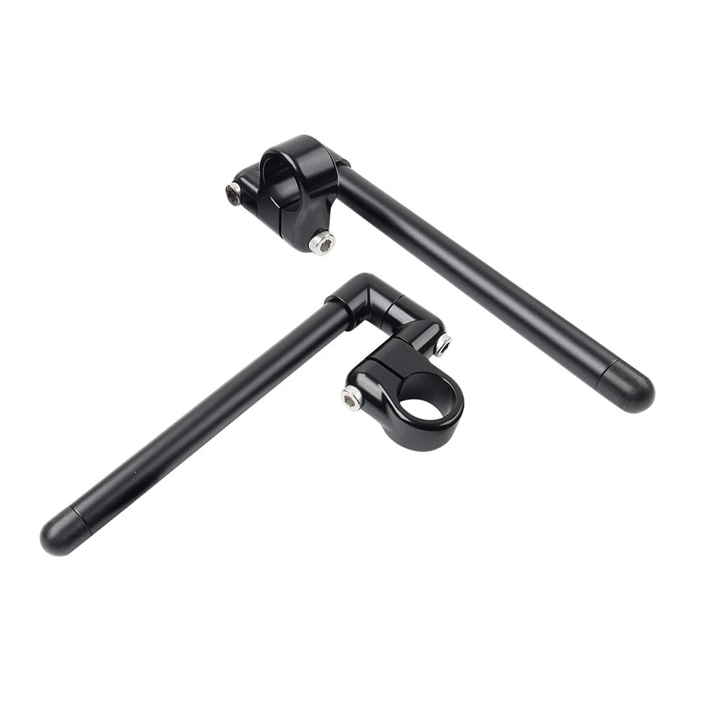 36MM Clip-On Handlebar for Motorcycle Cafe Racer - Black