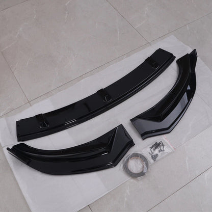 Glossy Black Front Bumper Lip Splitter for Tesla Model 3 (2024-2025)