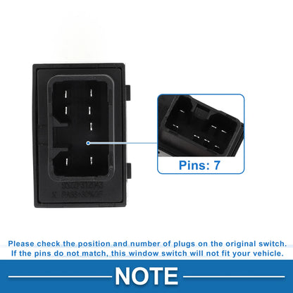 Rear Side Power Window Switch for Hyundai Tucson, Kia Sportage (2010-2023)