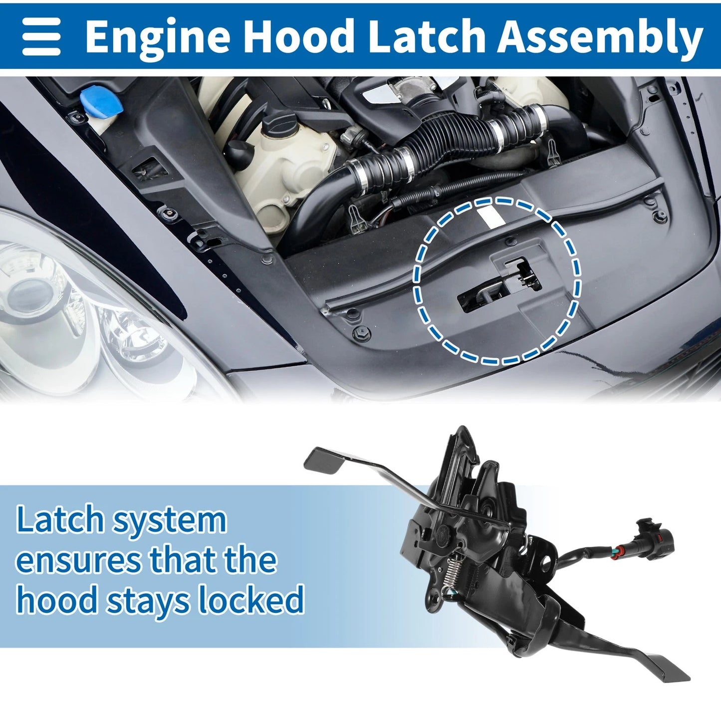 Bonnet Latch Assembly for Toyota Hilux (2012-2021) - 1 x Durable Replacement