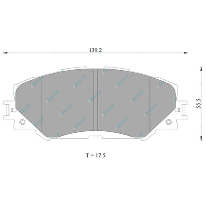 Front Disc Rotors & Bremtec Brake Pads for Toyota Corolla ZRE152 ZRE153 ZRE182 (2007-2018)