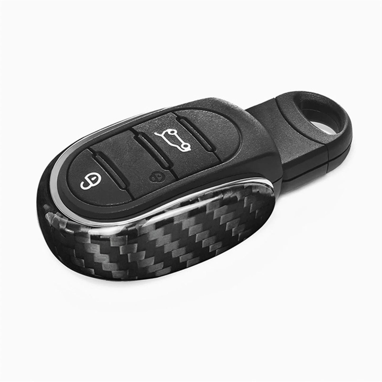 1pc Dry Carbon Fiber Key Fob Case for MINI F54 F55 F56 F57 F60 (2014-2023)
