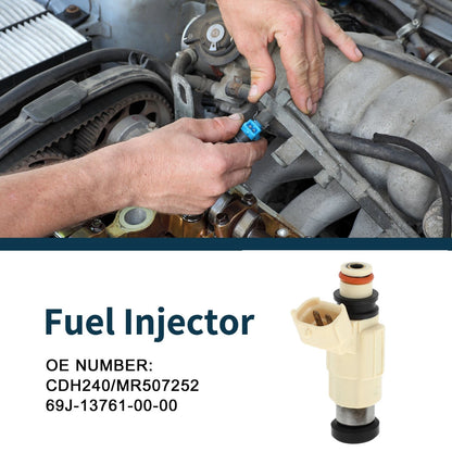 Fuel Injector No.CDH240 for Mitsubishi Galant DE ES 2.4 (2001-2003) 1 Pc Beige
