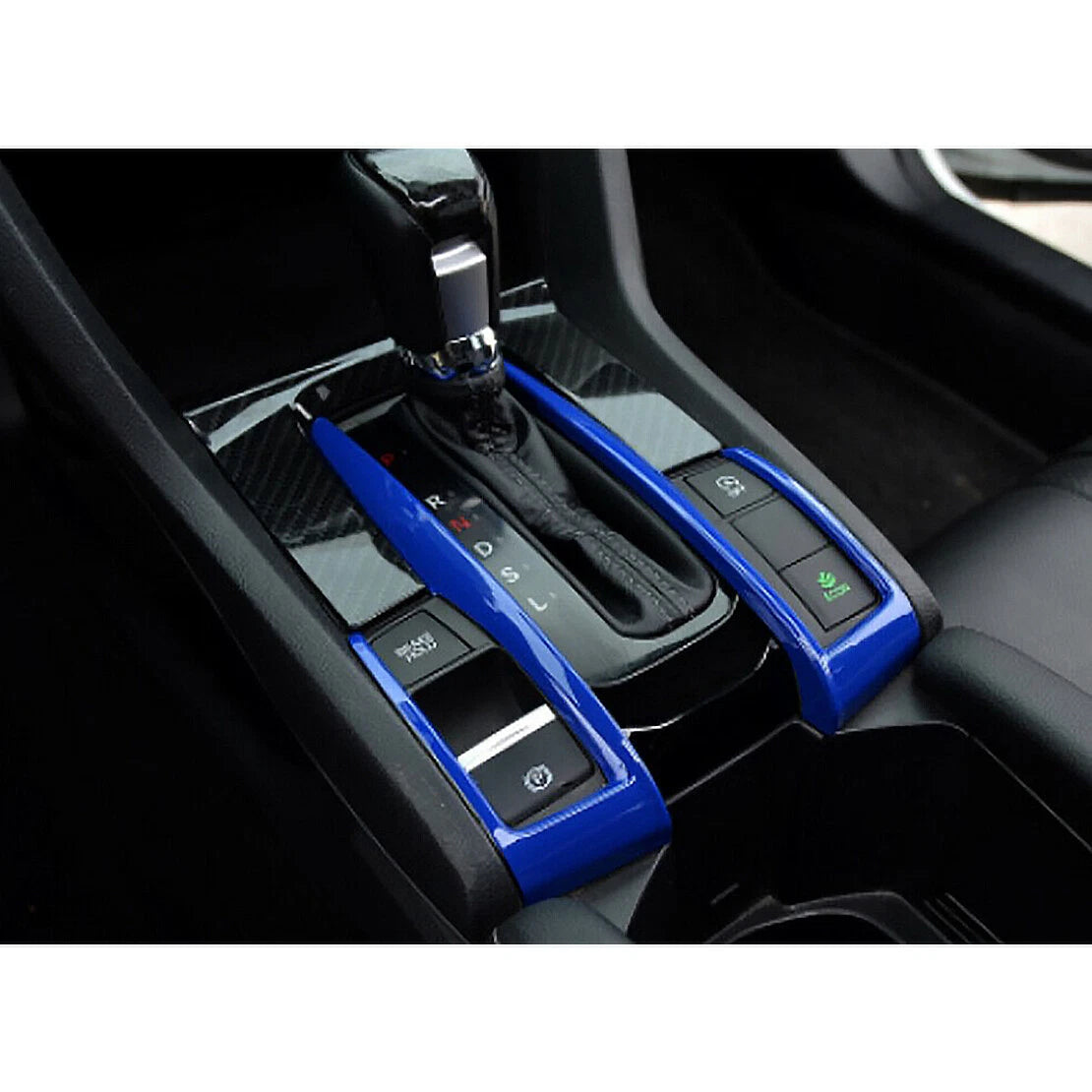 Blue Inner Gear Shift Box Strip Cover Trim for Honda Civic (2016-2018)