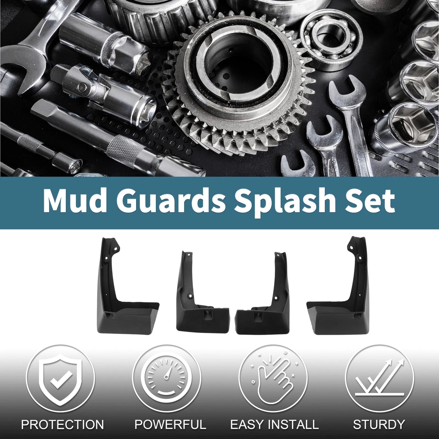 Mud Flaps Splash Guards 1 Set for Toyota IZOA (2018-2023)