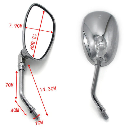 Rear View Mirror for Yamaha XJ900 XJ600 SRV250 XJ550 SR250 XJ400 SRX600 SR125 (1983-1999)