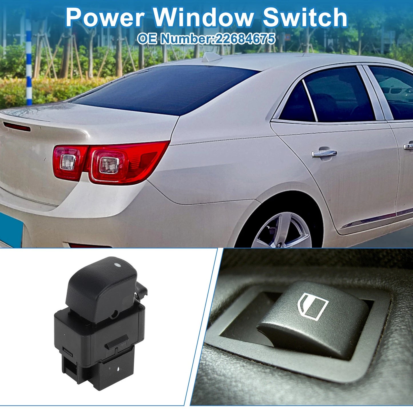 Rear Side Power Window Switch for Chevrolet Malibu (2004-2013)