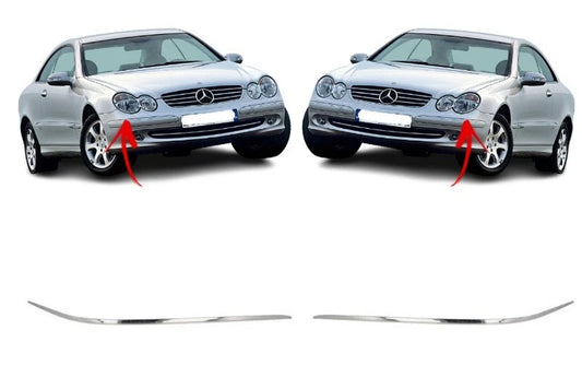 1 x Bumper Trim for Mercedes Benz CLK320 CLK500 Side impact strip (2003–2005)