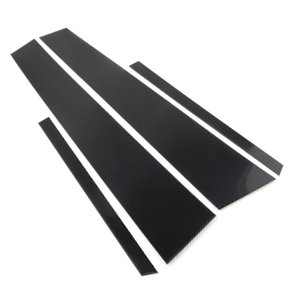 4 x Black Door Trim Pillar Post Covers for VW Jetta (2012-2018)