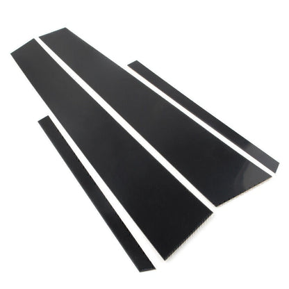 4 x Black Door Trim Pillar Post Covers for VW Jetta (2012-2018)