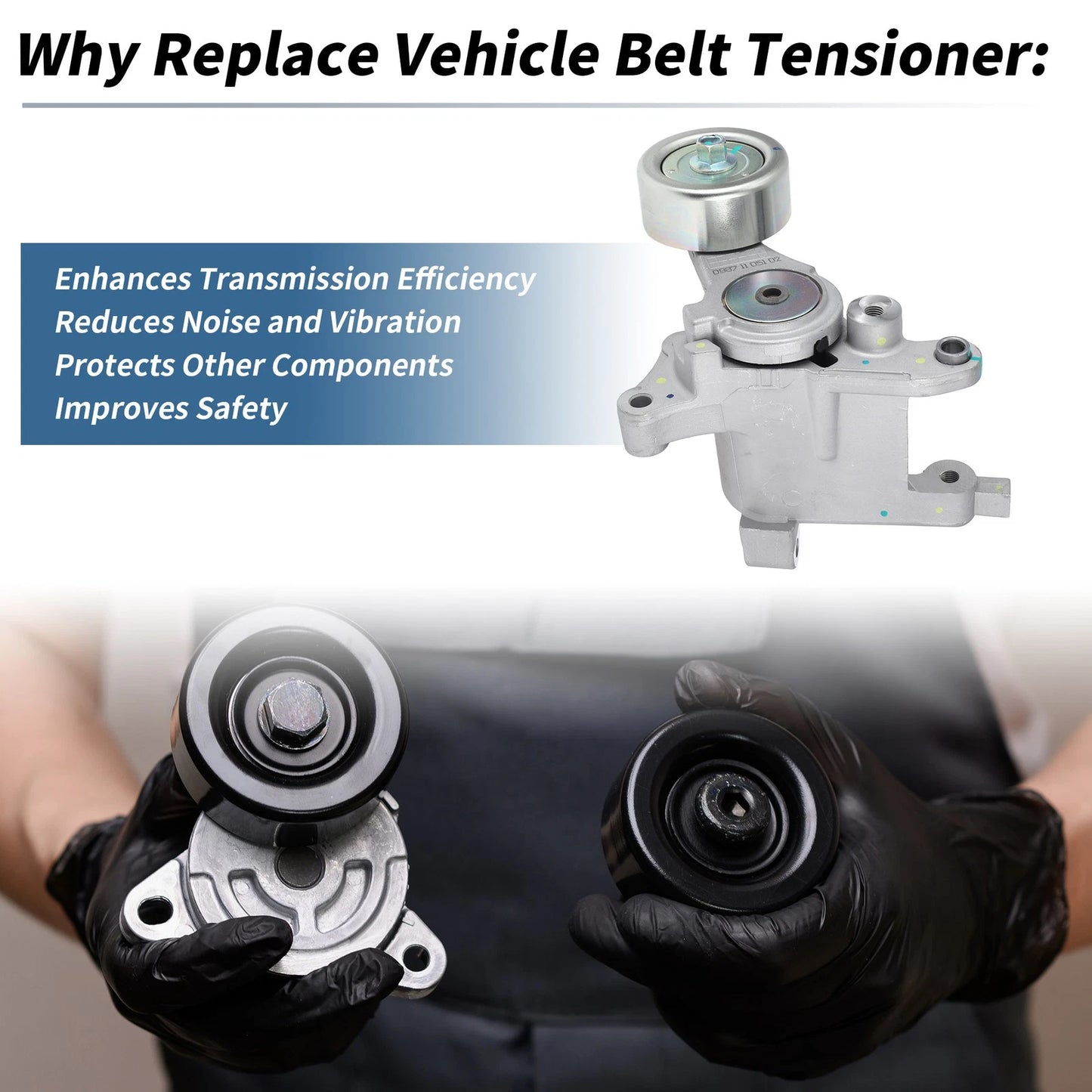 Belt Tensioner for Toyota Hilux 2001-2015 (2 x No.166200L010, 1662030031)