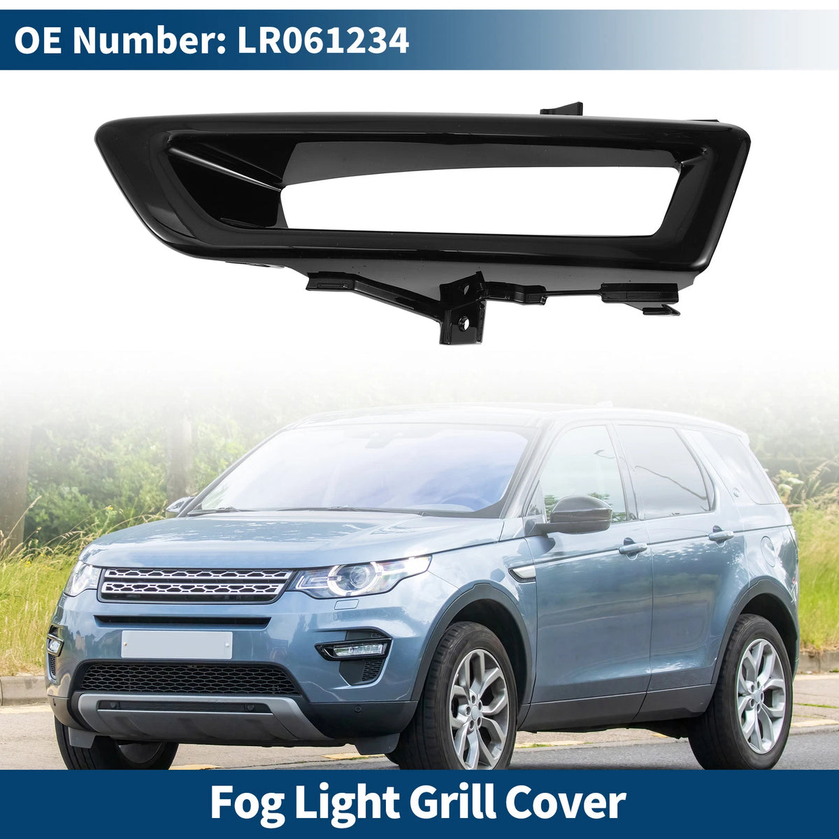 Front Left Fog Light Grill for Land Rover Discovery Sport (2015-2023)