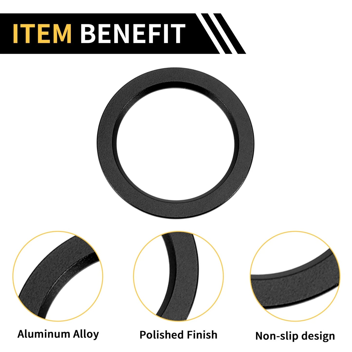 Engine Start Stop Button Cover Ring for Toyota Tacoma (2016-2023) Black