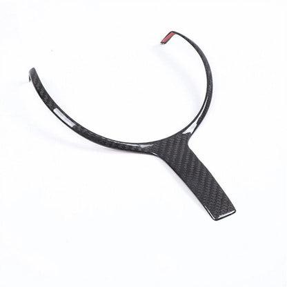 Black Carbon Fiber Look Steering Wheel Trim for BMW M-Sport F10 F06 F12 F13 F32