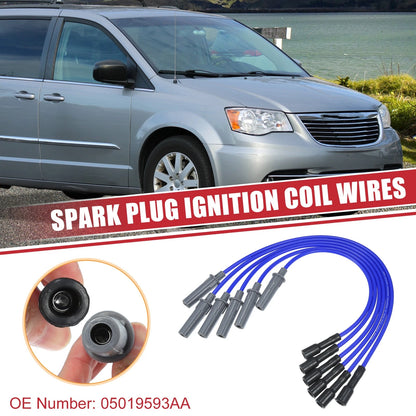 6 x Spark Plug Wire Ignition Coil Cable 05019593AA for Chrysler Pacifica