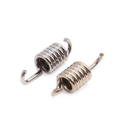 3pcs/Silver Tone Scooter Motorcycle Exhaust Muffler Pipe Swivel Spring for GY6
