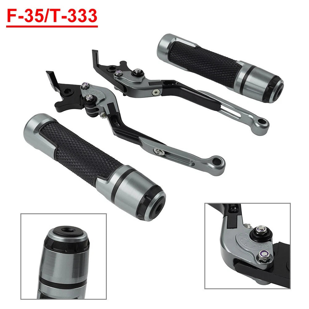 CNC Folding Extendable Brake Clutch Levers & Grips for SPEED TRIPLE