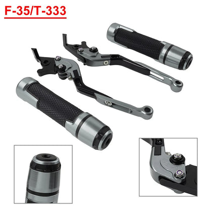 CNC Folding Extendable Brake Clutch Levers & Grips for SPEED TRIPLE