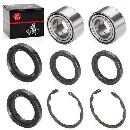 Front Wheel Bearings Seals Kit / Kawasaki Bayou 300 400 (1987–1998)