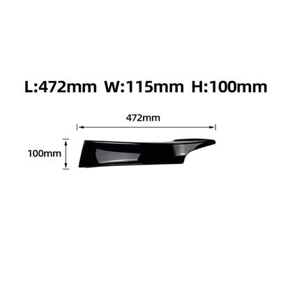 2 x Gloss Black Front Bumper Side Splitters for BMW F20 F21 (2012-2014)