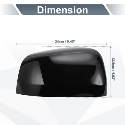 Rearview Mirror Cover Cap Gloss Black for Jeep Grand Cherokee and Dodge